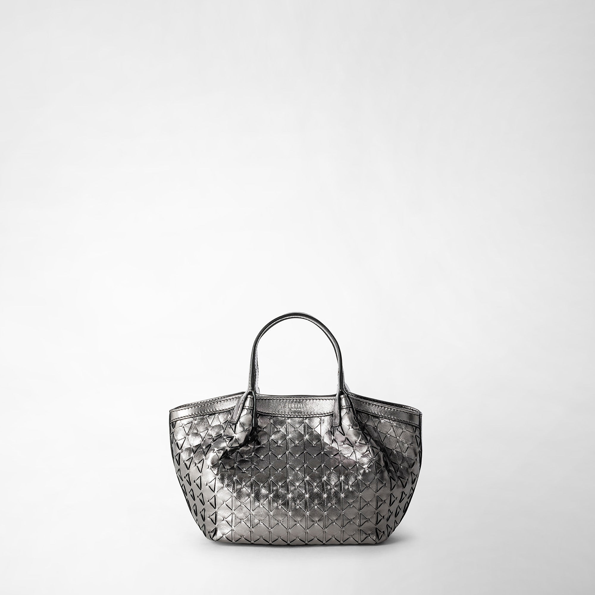 Mini secret bag in mosaico ruthenium – Serapian Boutique Online