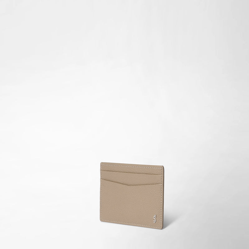 4-card holder in cachemire leather - sahara