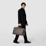 Medium weekender in cachemire leather - espresso