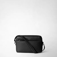 EAST WEST MESSENGER IN CACHEMIRE LEATHER Black