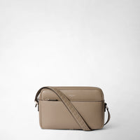 EAST WEST MESSENGER IN CACHEMIRE LEATHER Sahara