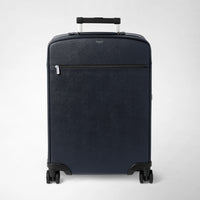 CABIN TROLLEY IN EVOLUZIONE LEATHER Navy Blue