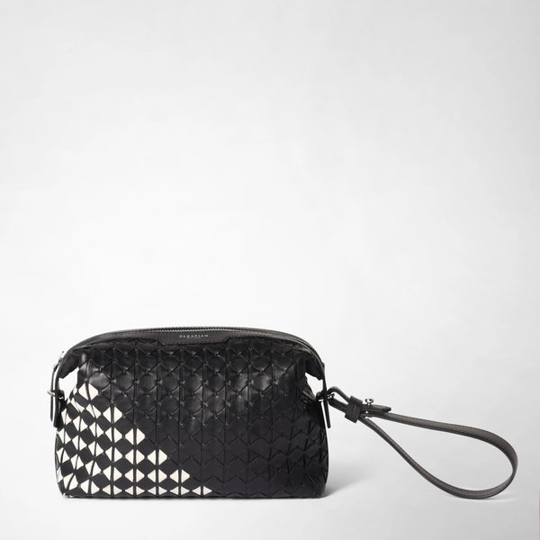 Pochette 2 en 1 en mosaico mestieri d’arte - black/off-white