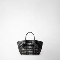 MINI SECRET BAG IN MOSAICO AND ELAPHE Flare