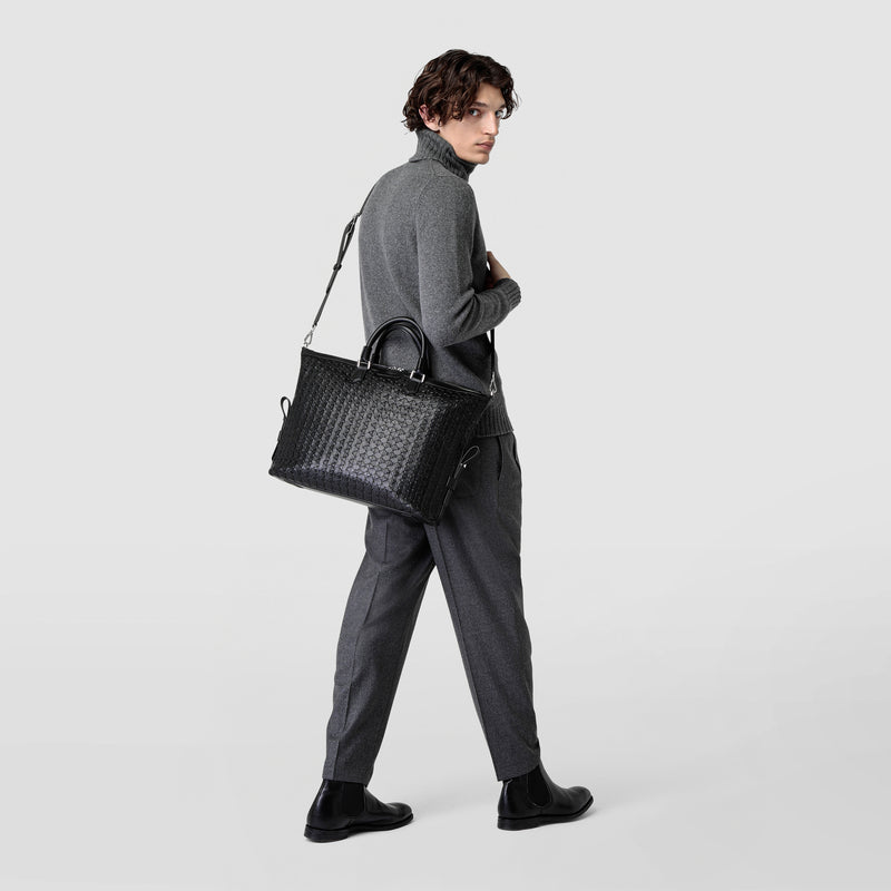 Briefcase in mosaico - black