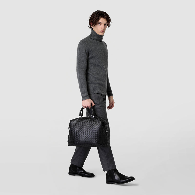 Briefcase in mosaico - black