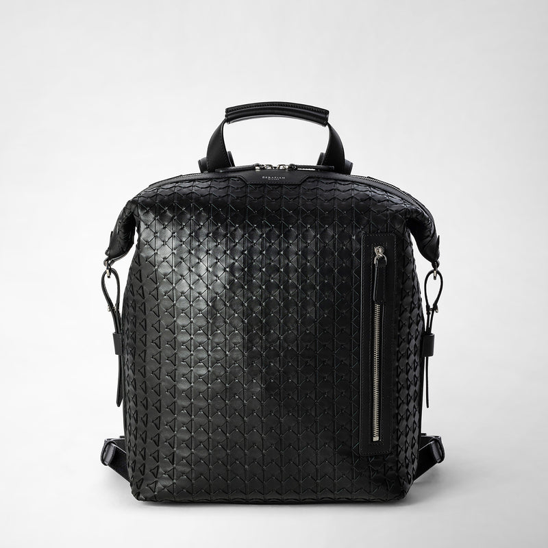 Backpack in mosaico - black