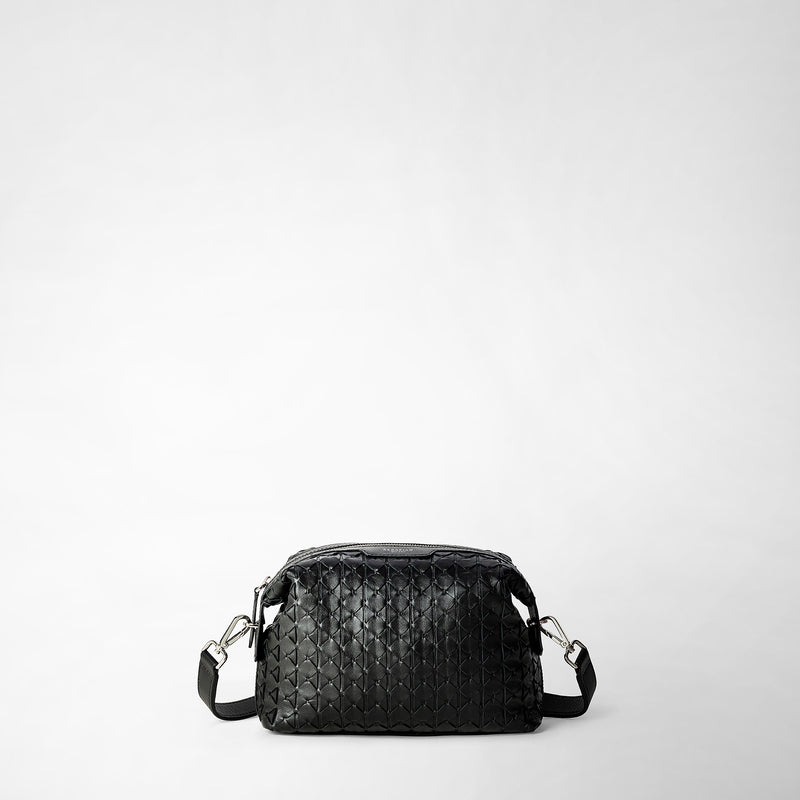 Pochette 2-in-1 in mosaico - black