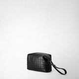 Pochette 2-in-1 in mosaico - black