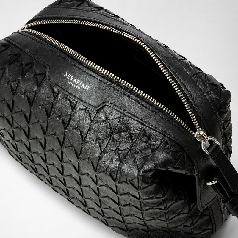 Pochette 2-in-1 in mosaico - black