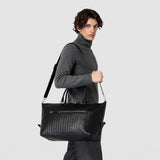 Travel bag in mosaico - black