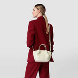 Sac secret mini en mosaico - off-white