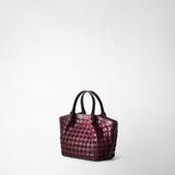 Sac secret mini en mosaico - dark plum