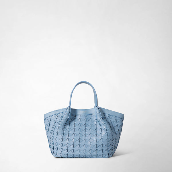 Mini secret bag in mosaico - cornflower