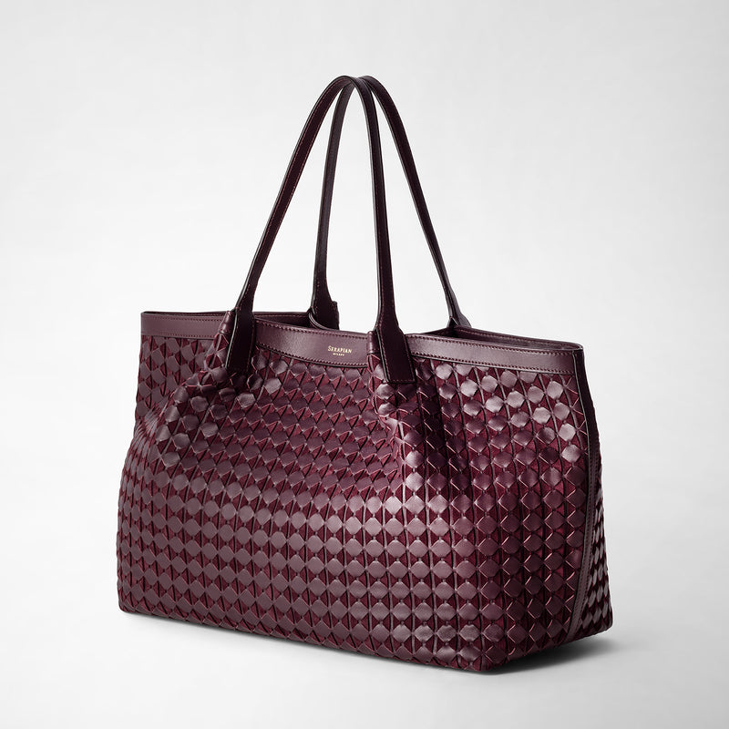 Mosaico製secretトートバッグ - dark plum