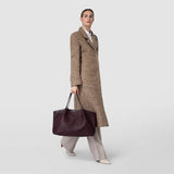 Sac cabas secret en mosaico - dark plum