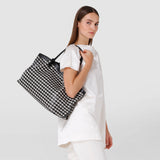 Tote bag secret in mosaico - black/off-white