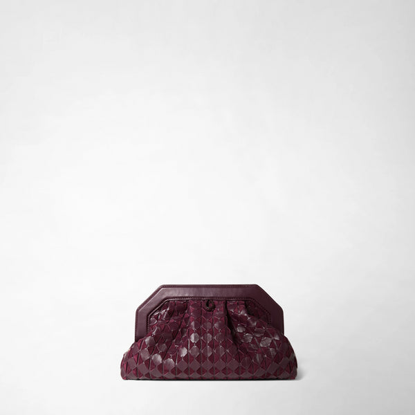 Pochette secret en mosaico - dark plum