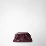 Secret clutch bag in mosaico - dark plum