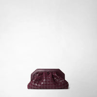 SECRET CLUTCH BAG IN MOSAICO Dark Plum