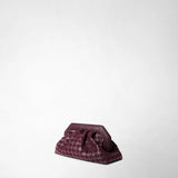 Secret clutch bag in mosaico - dark plum