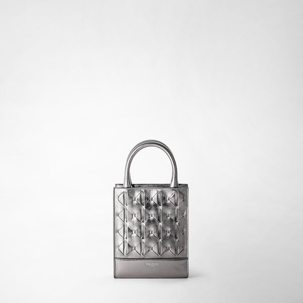 1928 mini tote bag in mosaico - ruthenium