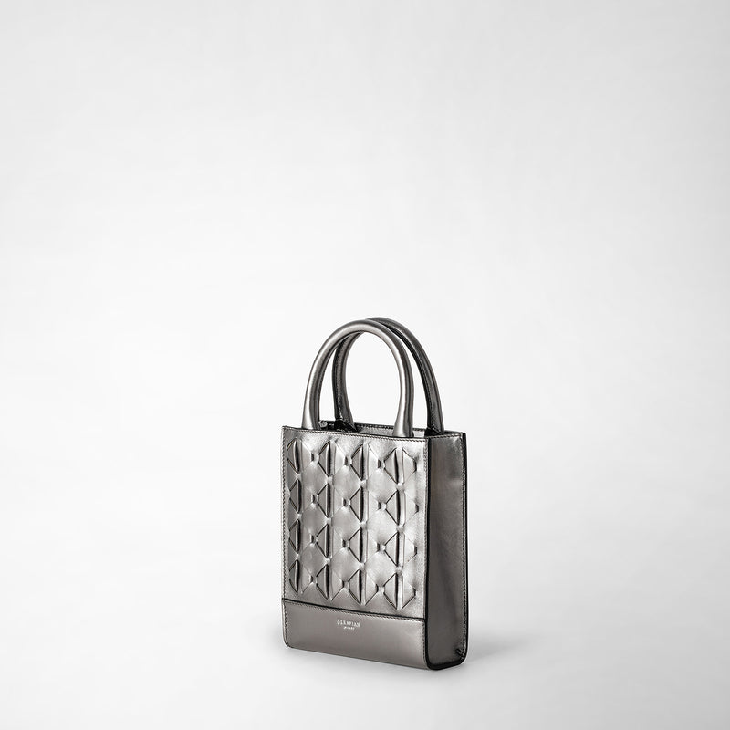 1928 mini tote bag in mosaico - ruthenium