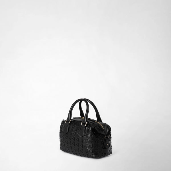 Mini anì bag in mosaico - black