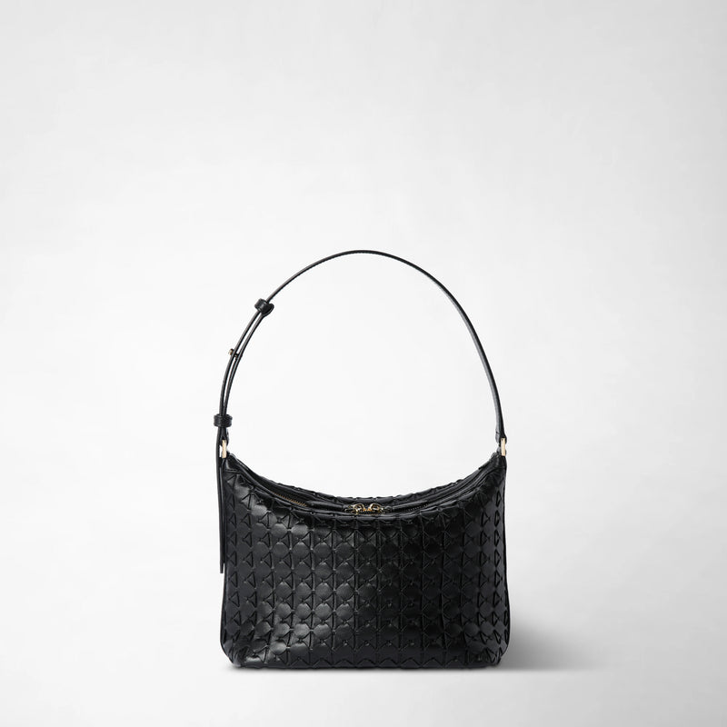 Petit sac porté épaule anì en mosaico - black