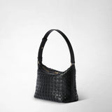 Petit sac porté épaule anì en mosaico - black