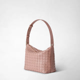 Small anì shoulder bag in mosaico - blush