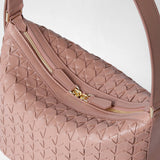 Small anì shoulder bag in mosaico - blush