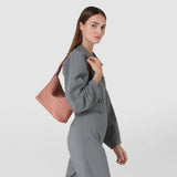 Small anì shoulder bag in mosaico - blush