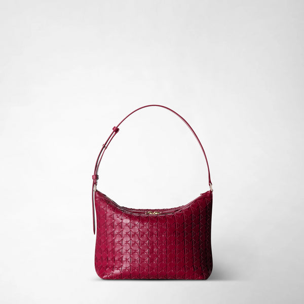 Borsa crossbody anì piccola in mosaico - lipstick