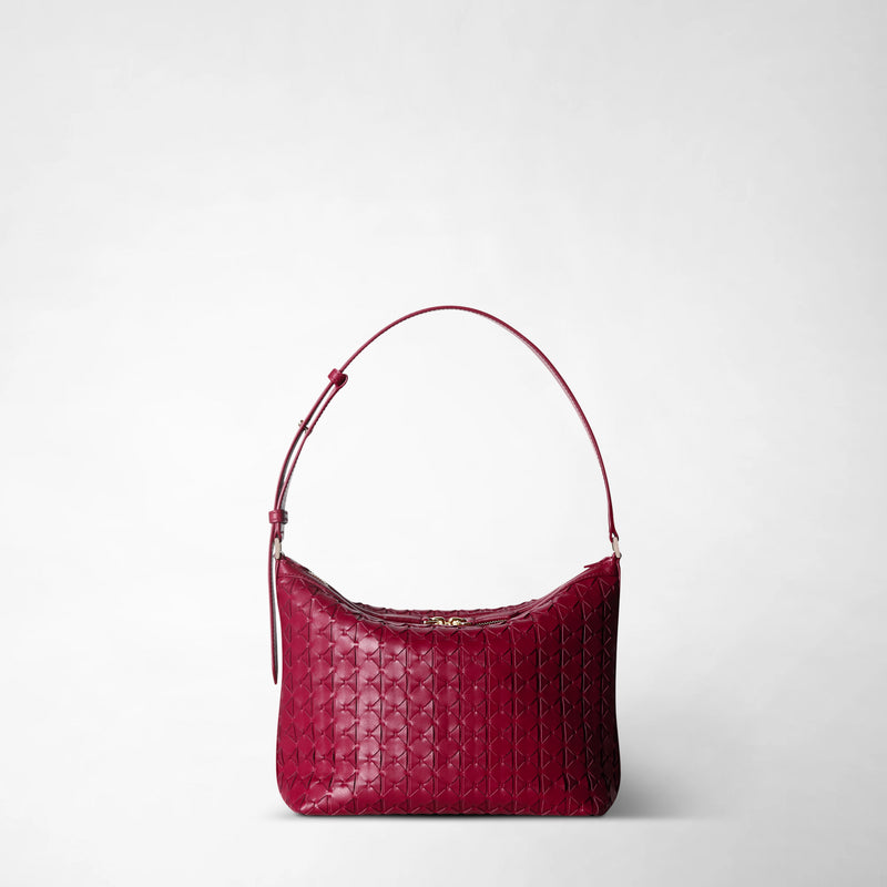 Borsa crossbody anì piccola in mosaico - lipstick