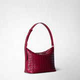 Small anì shoulder bag in mosaico - lipstick