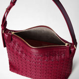 Borsa crossbody anì piccola in mosaico - lipstick