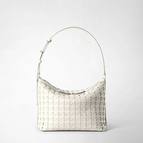 Anì shoulder bag in mosaico - off-white