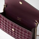 Pochette avec chaînette en mosaico - dark plum