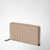 Zip-around wallet in mosaico - sahara