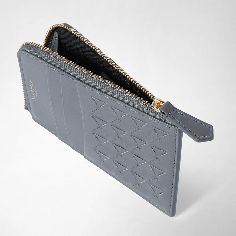 Zip card case in mosaico - shadow