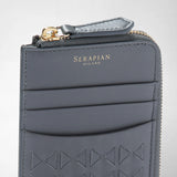 Zip card case in mosaico - shadow