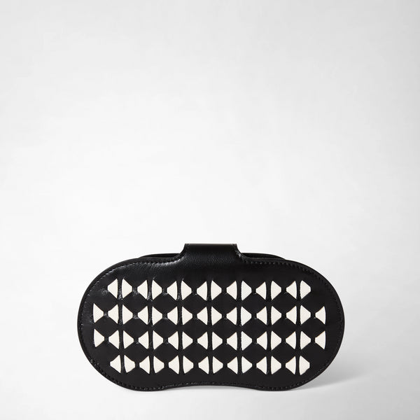 Porta occhiali in mosaico - black/off-white