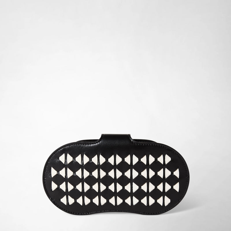 Porta occhiali in mosaico - black/off-white