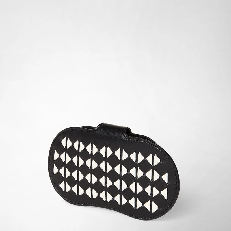 Porta occhiali in mosaico - black/off-white