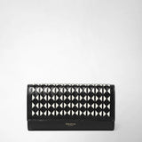 Continental wallet in mosaico - black/off white