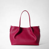 Small secret tote bag in rugiada leather - lipstick