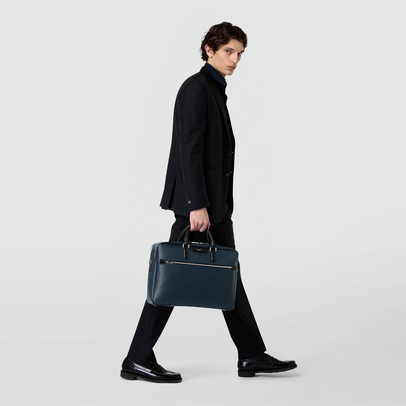 タスティング ブリーフケース Marston Atlantic Leather 四角く Briefcase マーストン・アトランティックレザー・ ブリーフケース