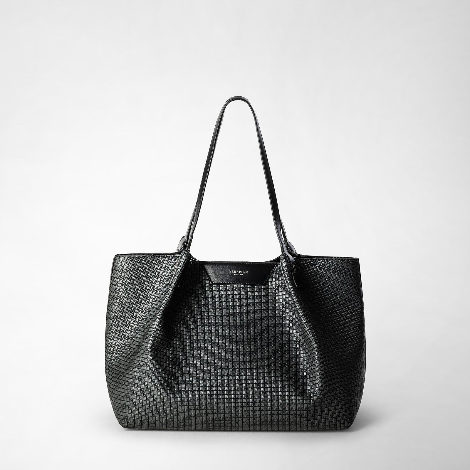 Small secret tote bag in stepan asphalt gray black – Serapian Boutique  Online