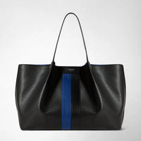 SECRET TOTE BAG IN STEPAN Black/Winter Blue